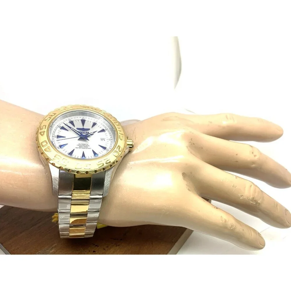 Invicta Men's Watch 2307 Ocean Ghost Automatic Silver Dial Two Tone Steel 47mm